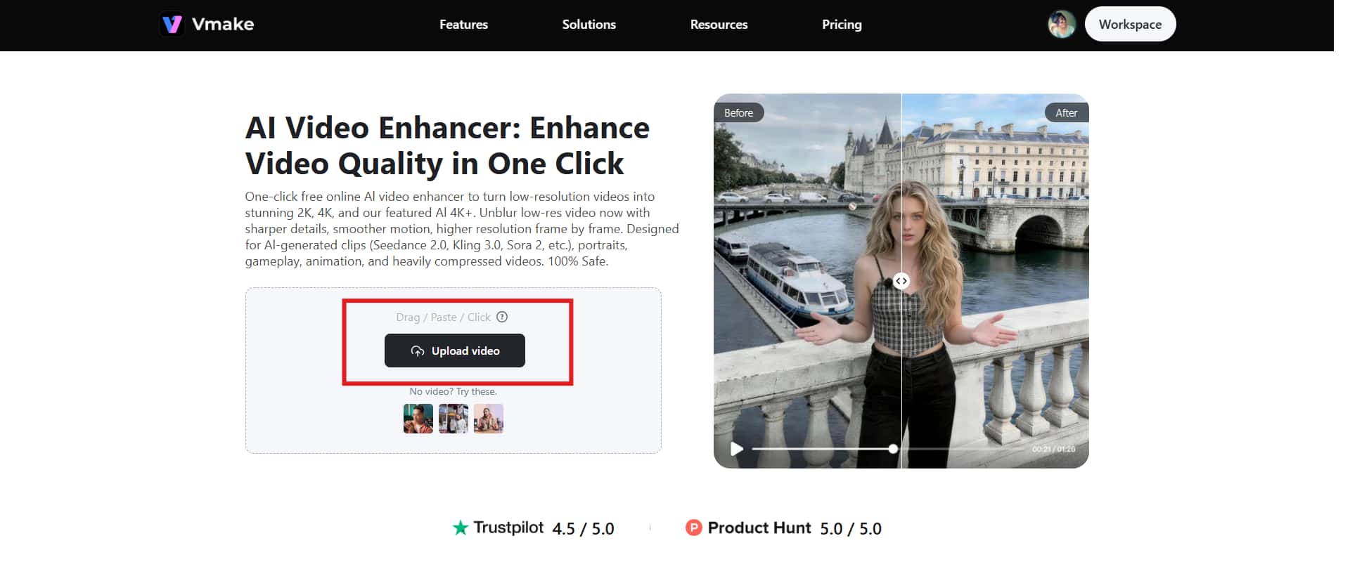 Upload your video file