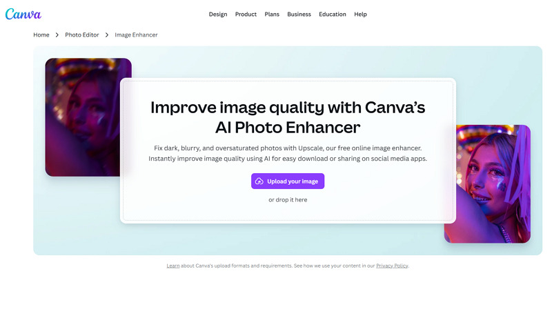 Canva AI Image Enhancer