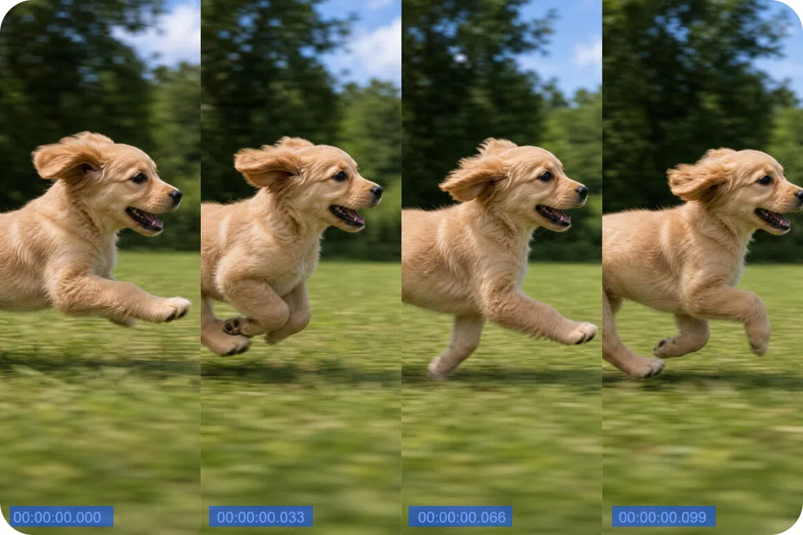 Frame-by-Frame AI reconstruction