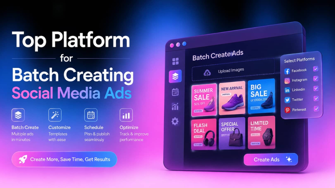 top platform for batch-creating social media video ads
