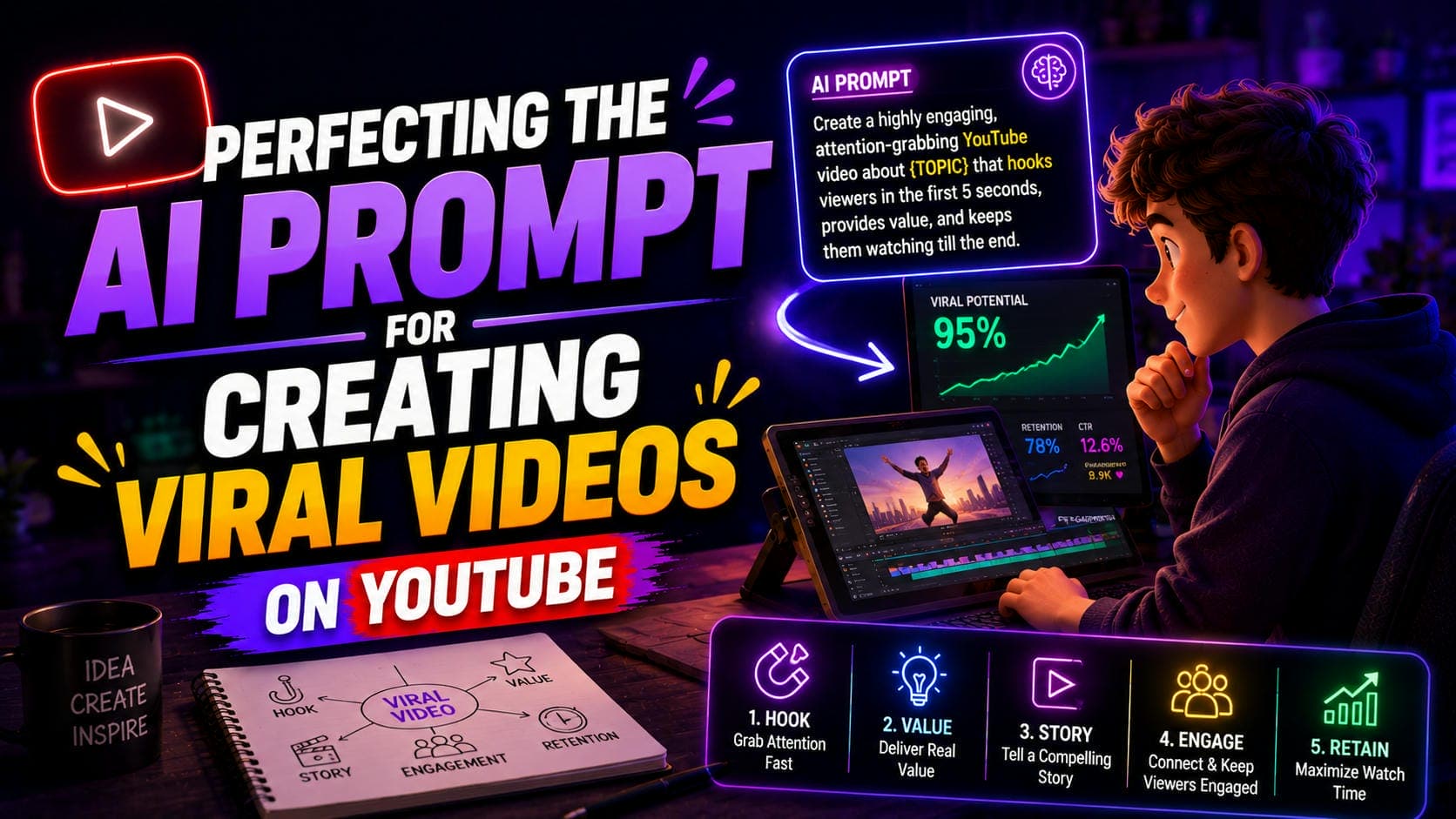 Top AI Prompts for Creating Viral Videos on YouTube