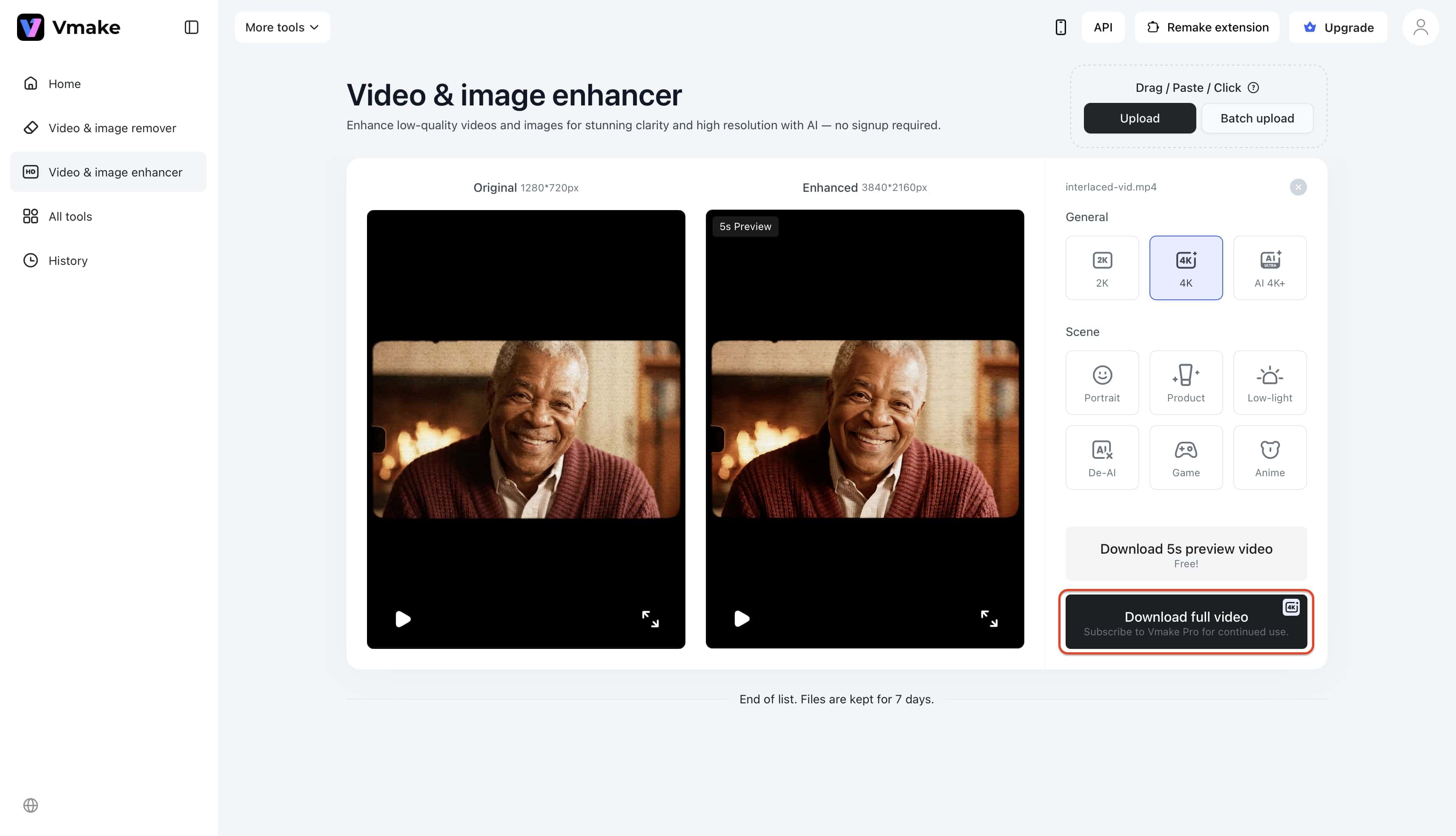 Preview your newly smoothed