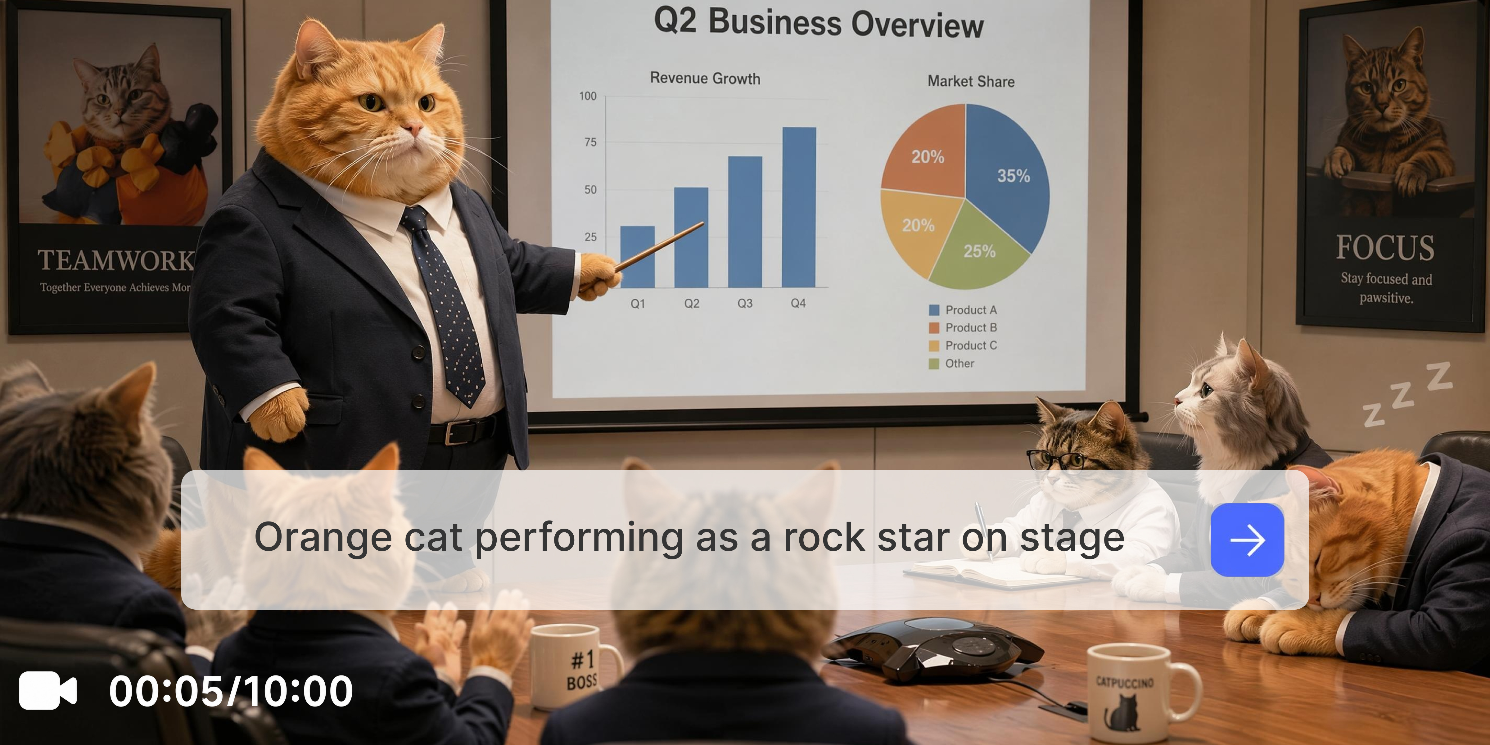 Create entertaining cat content
