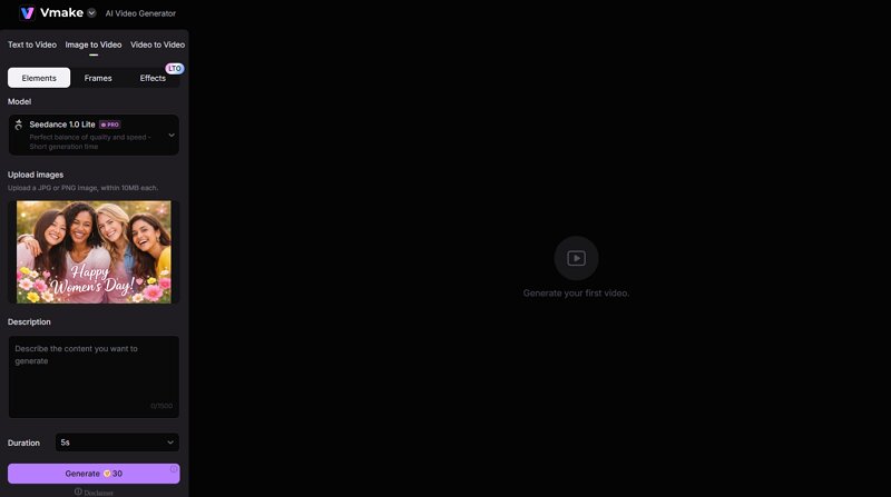 Creating Short Women’s Day Videos with Vmake