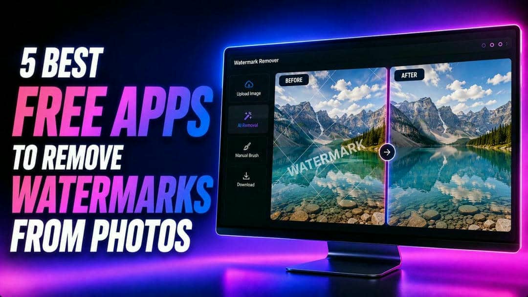 Guide to the 5 Best Free Apps To Remove Watermarks From Photos