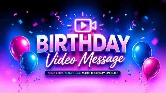 birthday video message