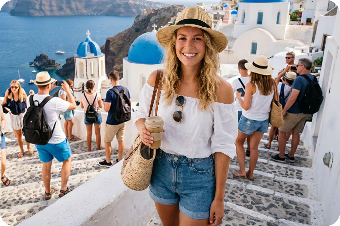 Tourist Spots Packed with Strangers
