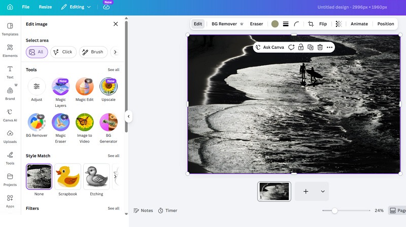 canva image enhancer