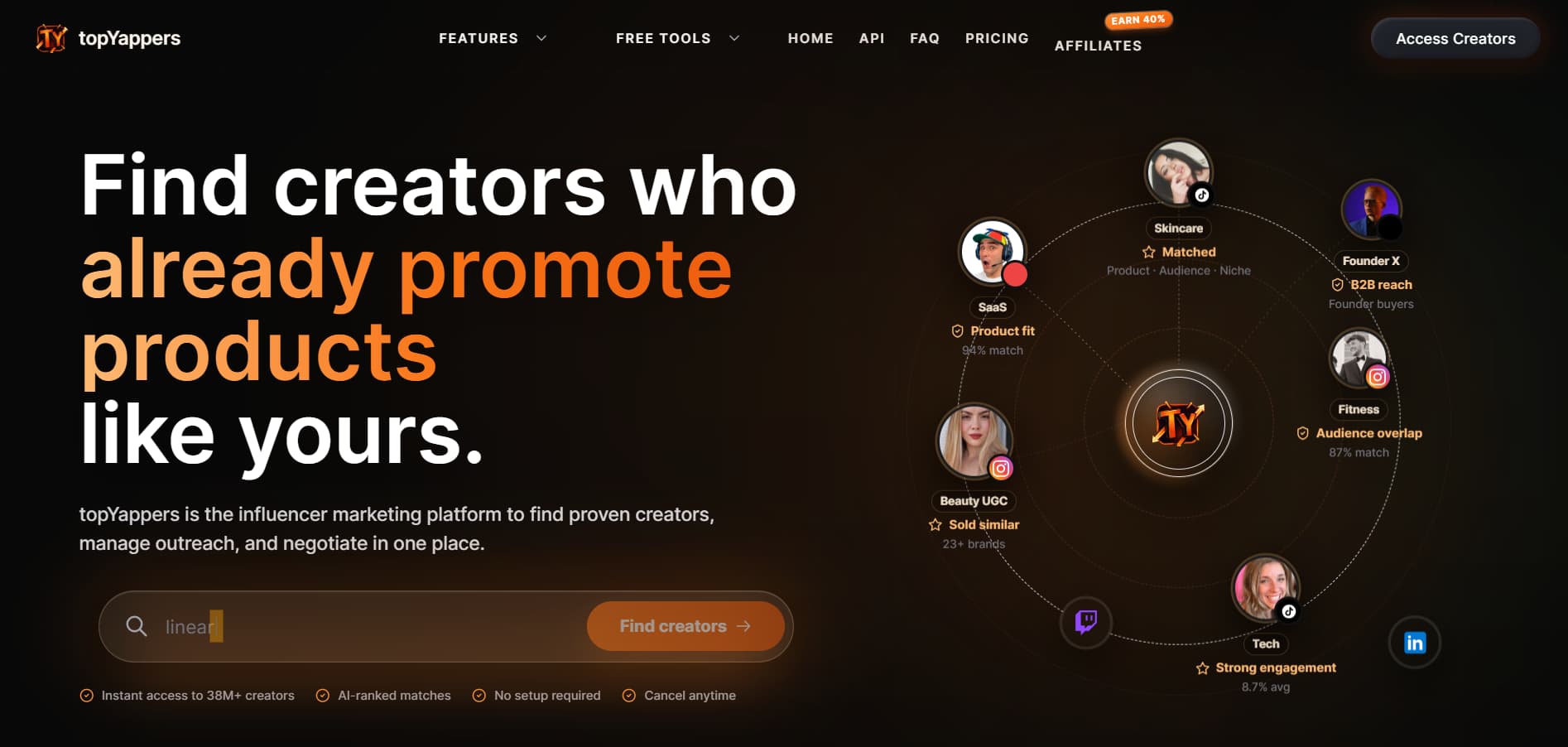 topYappers tool interface