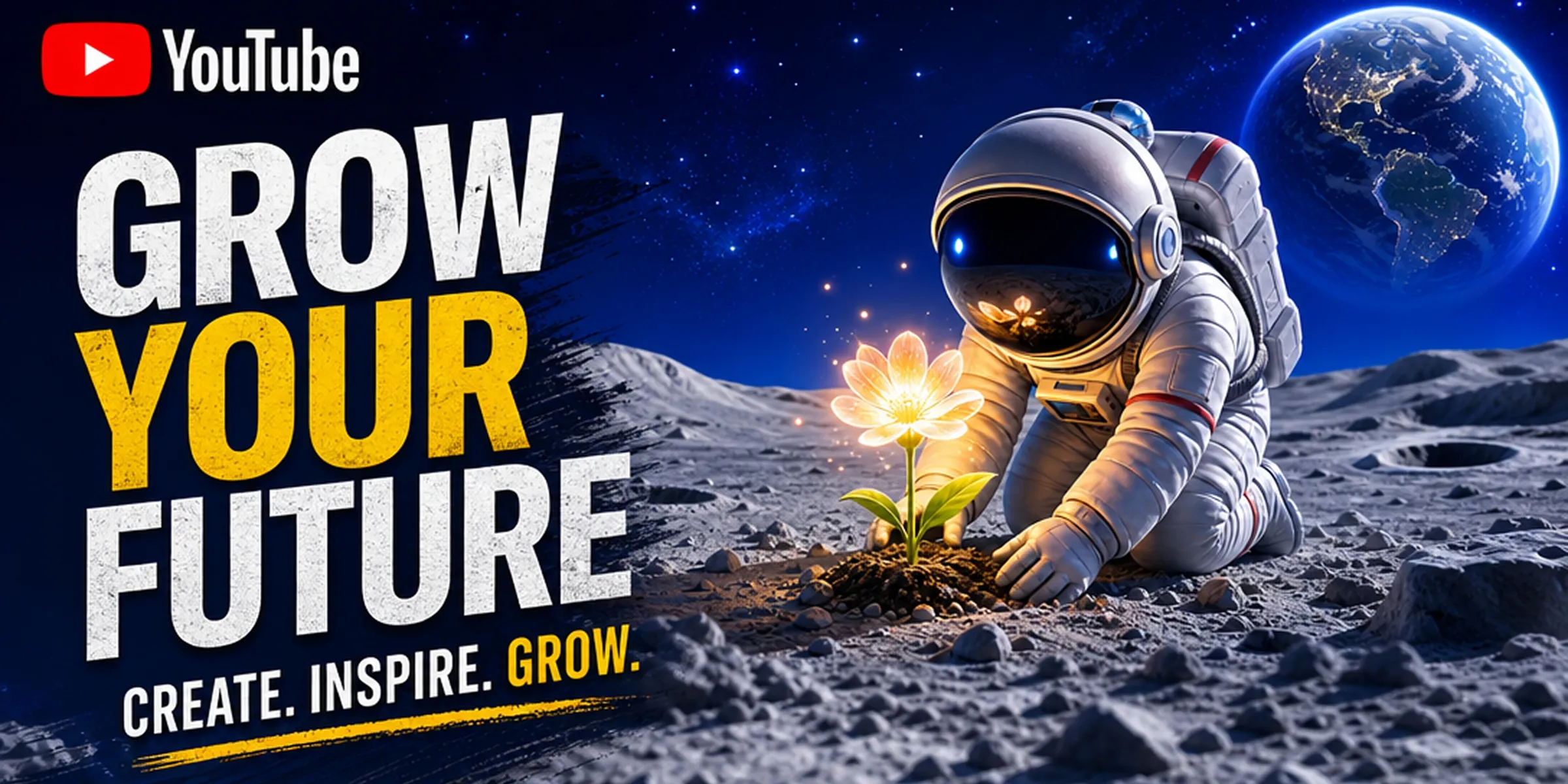 Cartoon astronaut artwork with text-to-image creative graphics