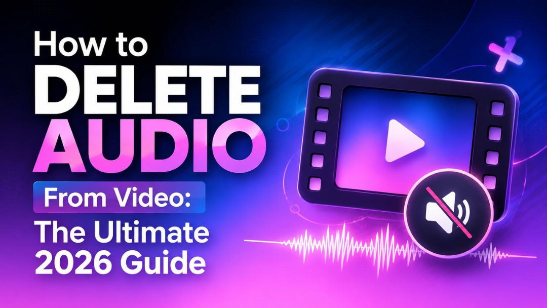 how to delete audio from video 