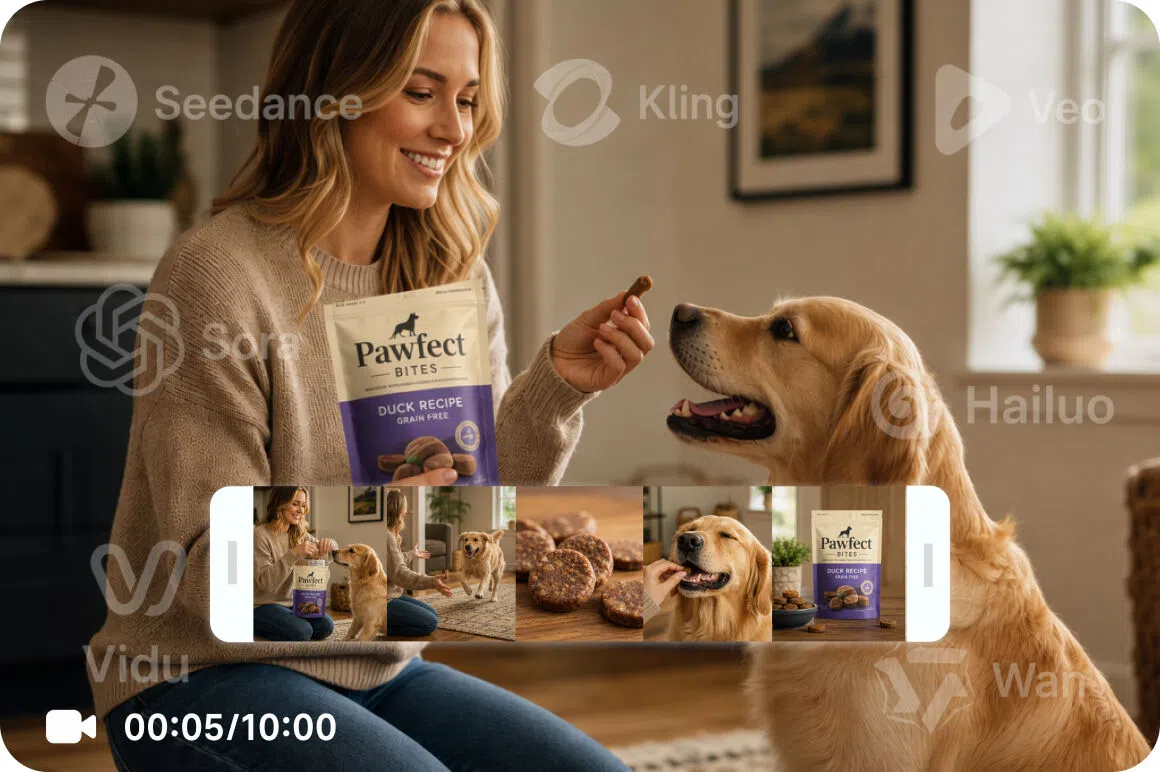 Access multiple top AI video models