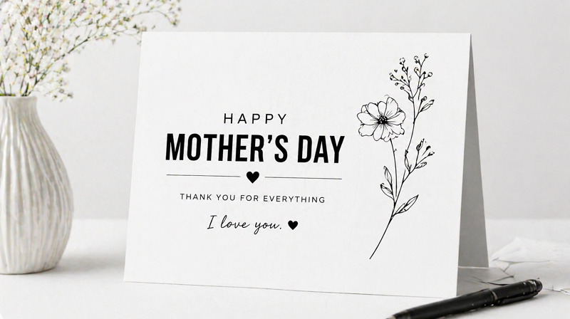 Minimalist Mother’s Day Card