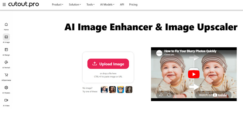 Cutout.pro Image Enhancer
