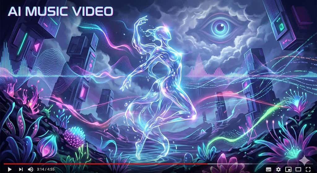 AI music video