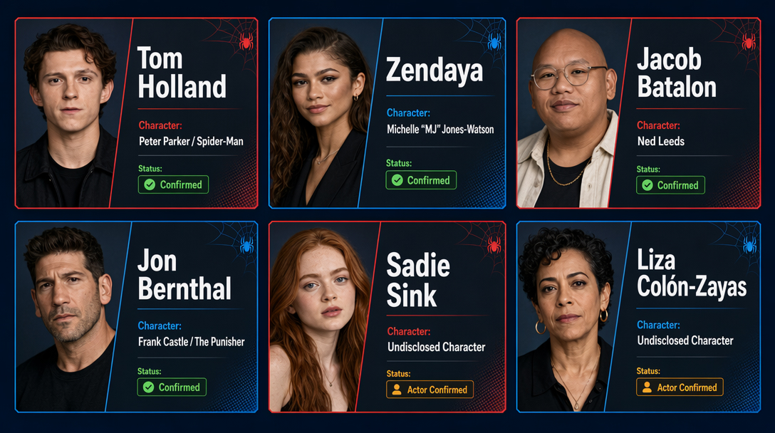 the latest Spider-Man: Brand New Day cast