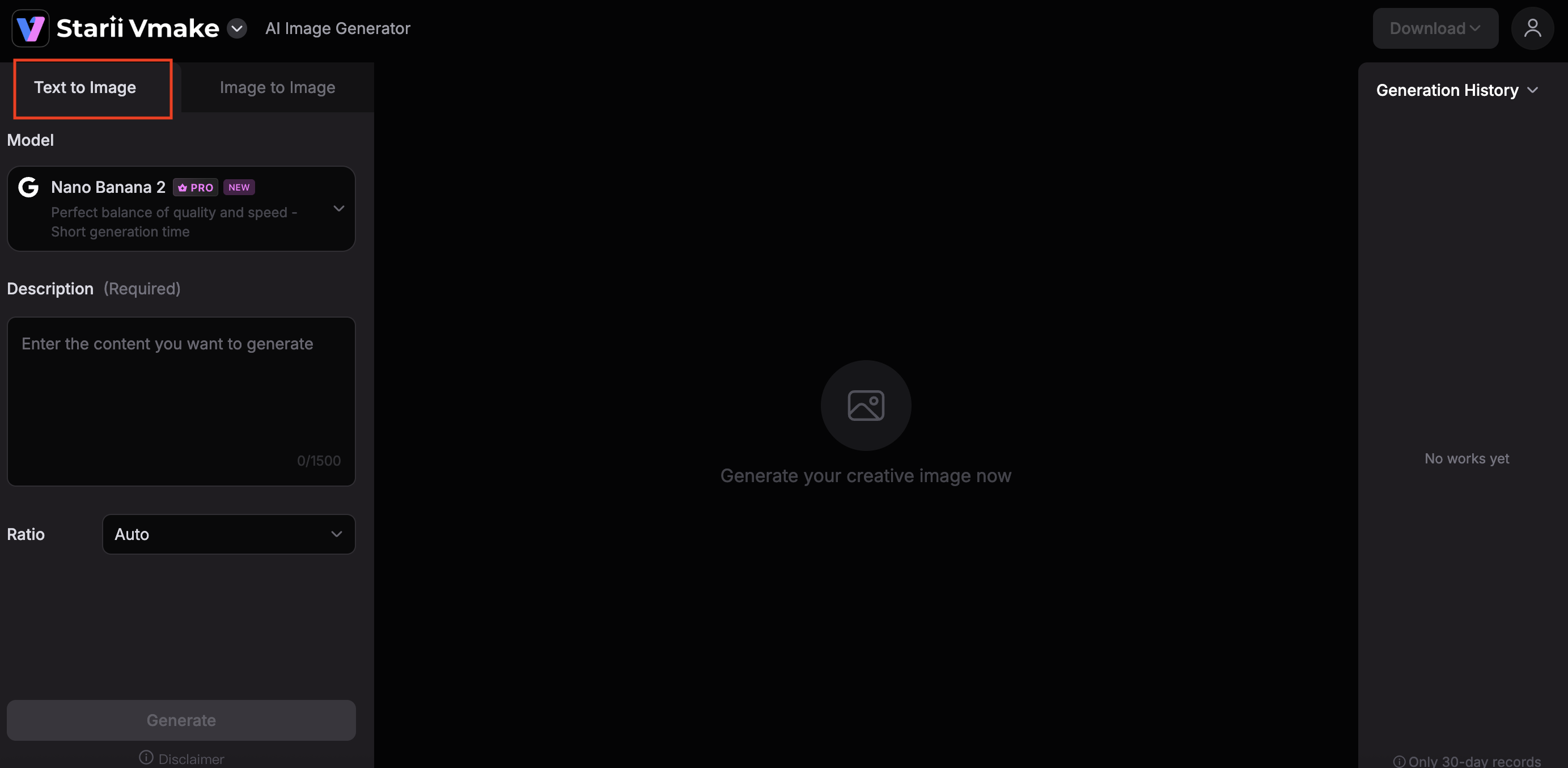 Vmake Ai image generator
