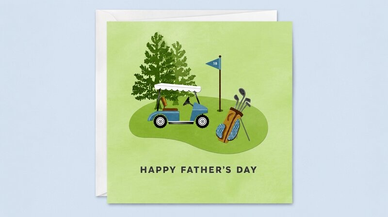 Golf Dad Cards