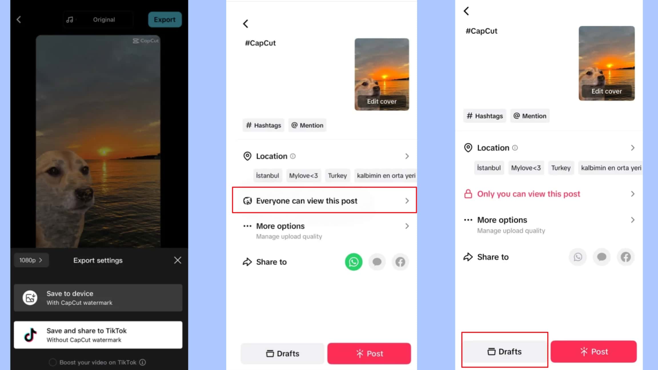 The TikTok export trick
