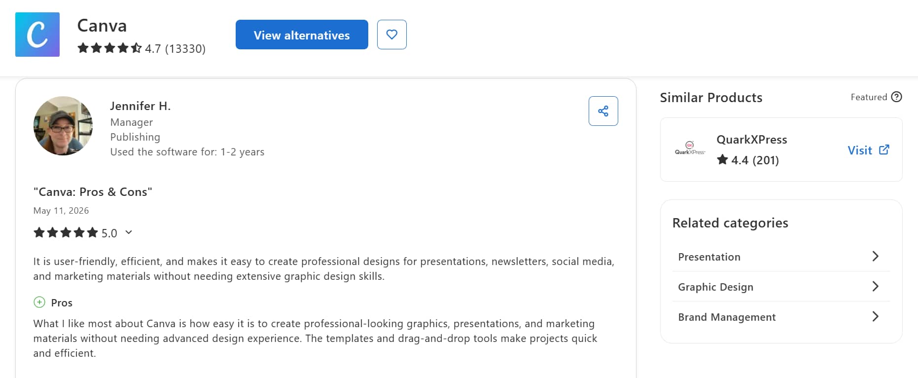 canva review capterra