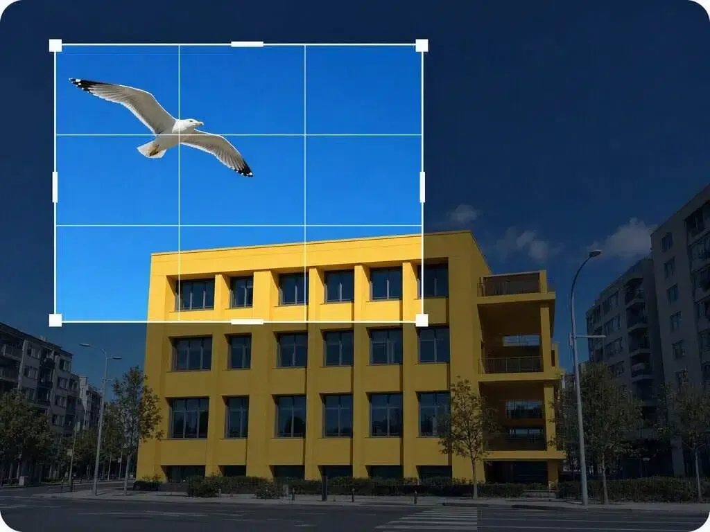 Vmake Labs AI Image Resizer keeping a creator visible across portrait, square, and landscape layouts