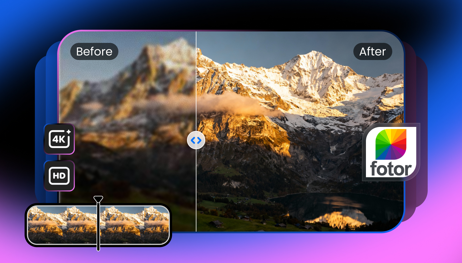 Fotor Video Enhancer tool