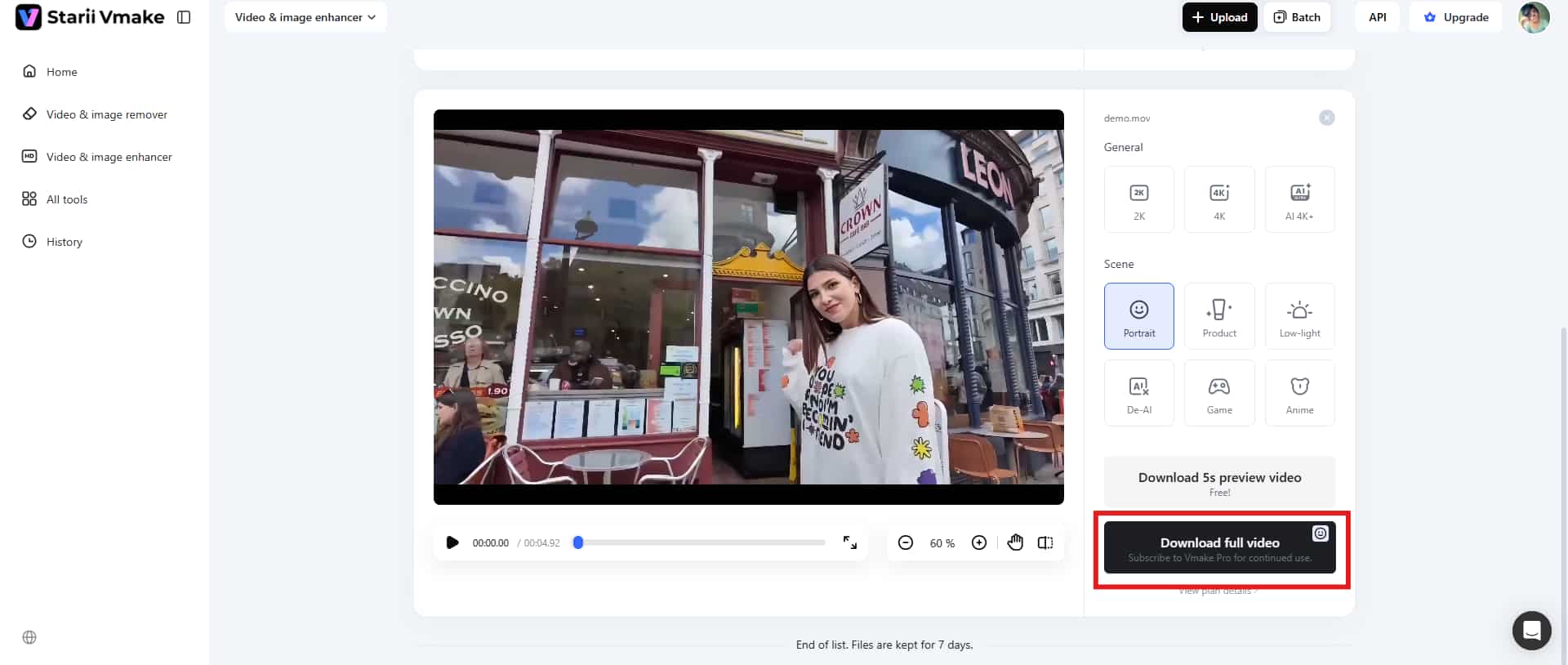 download the final video