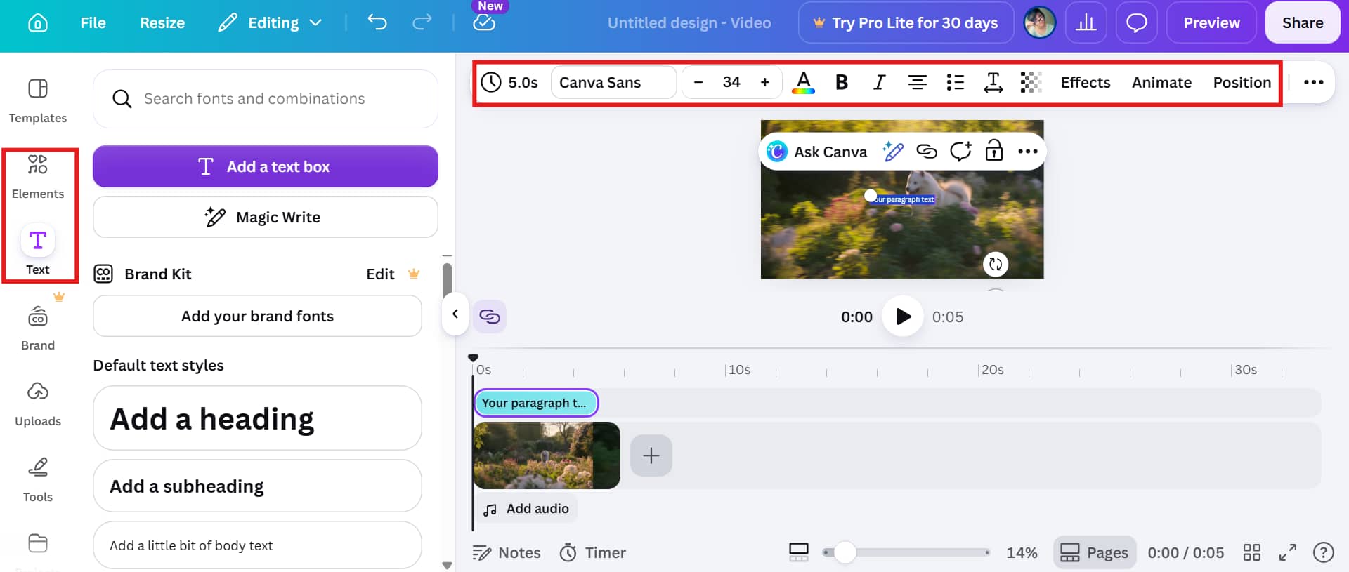 customize the video