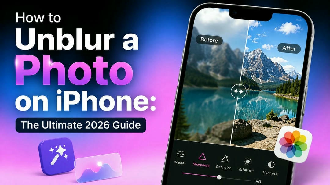 how to unblur a photo on iphone