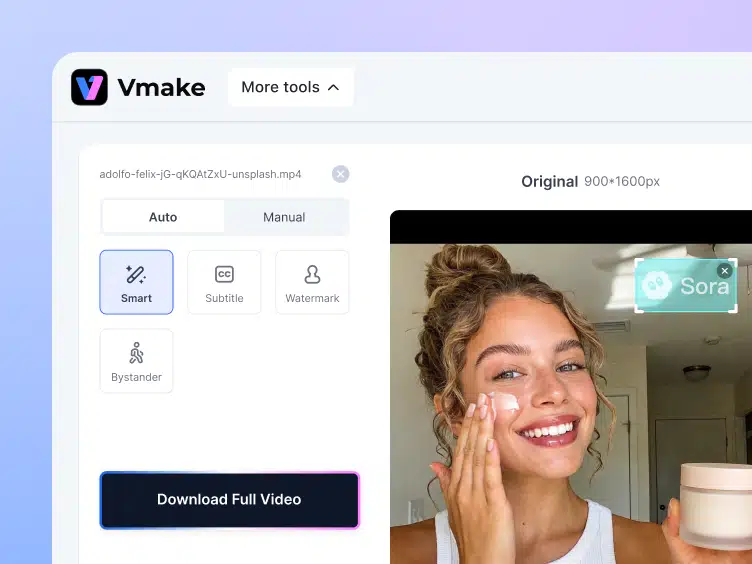 Remove watermarks automatically