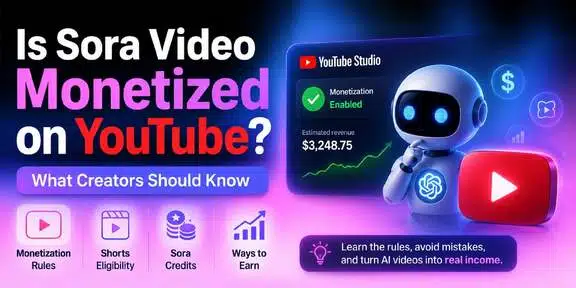 is sora video monetized on youtube