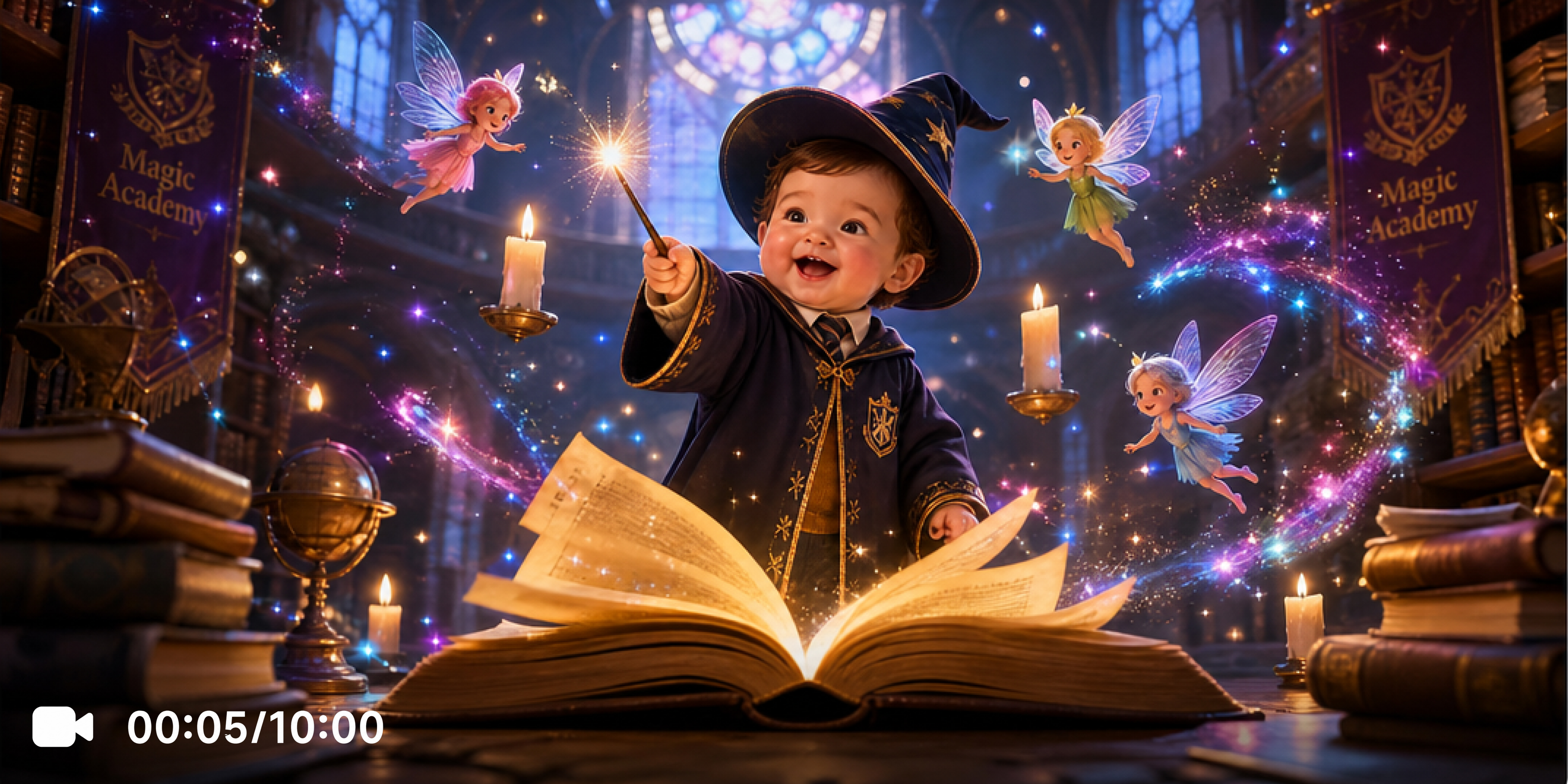 Build playful story scenes