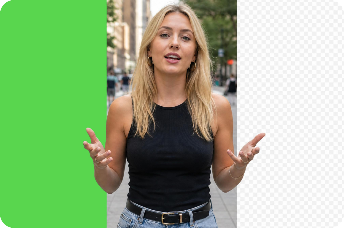Flexible background export