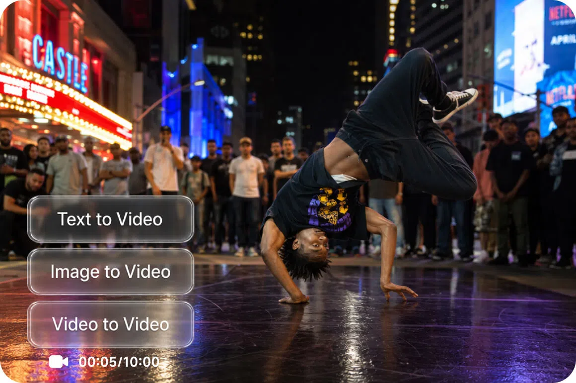 Three generation workflows for every dance concept
