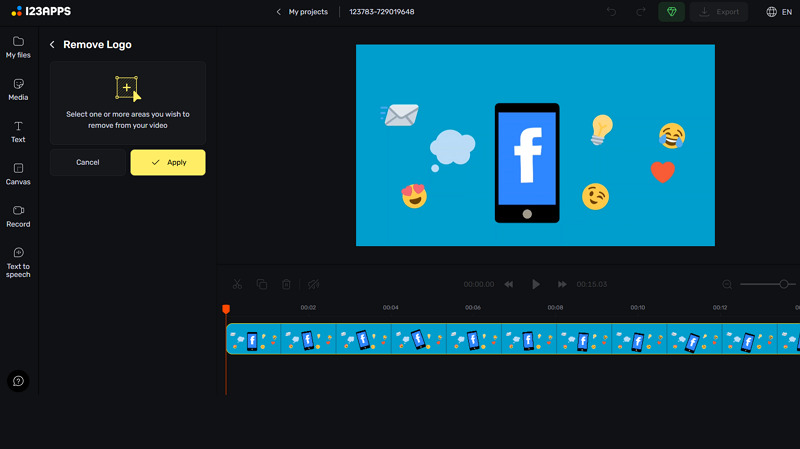 123APPS logo remover