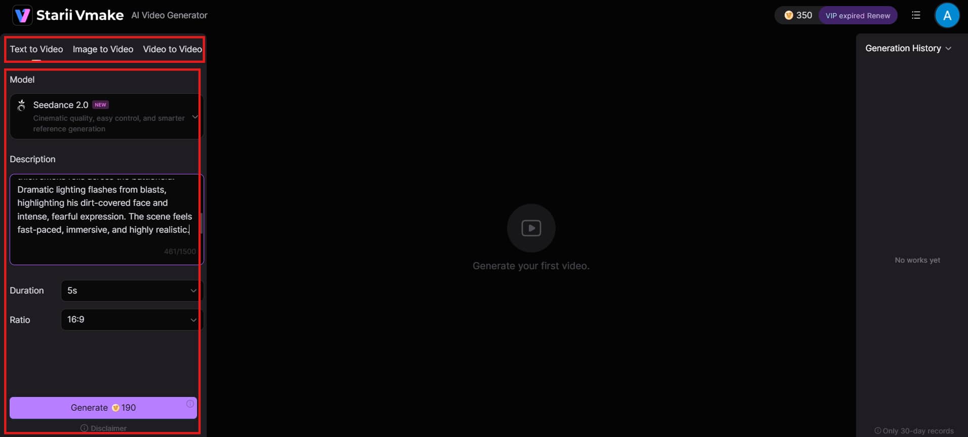 Enter prompt or add content