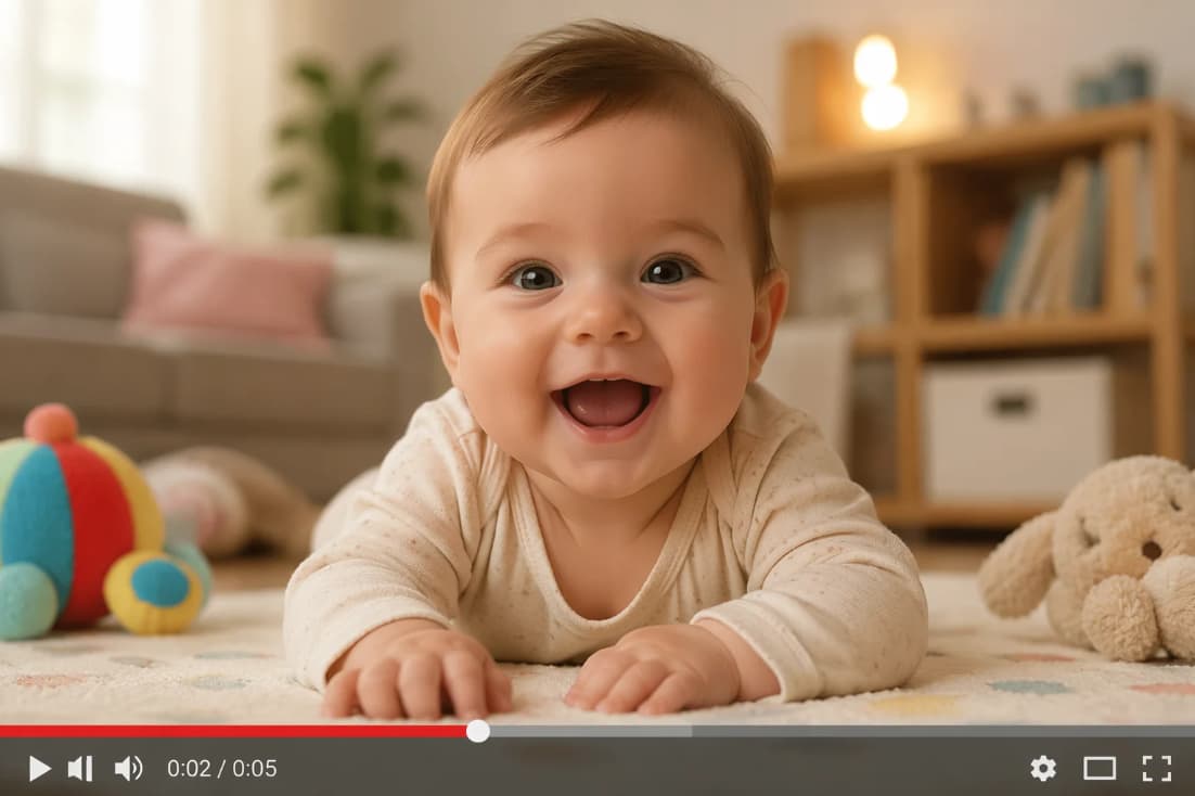 AI-generated baby video visual