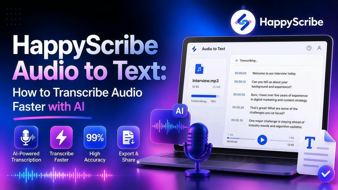 HappyScribe Audio to Text: A Complete Guide & Review
