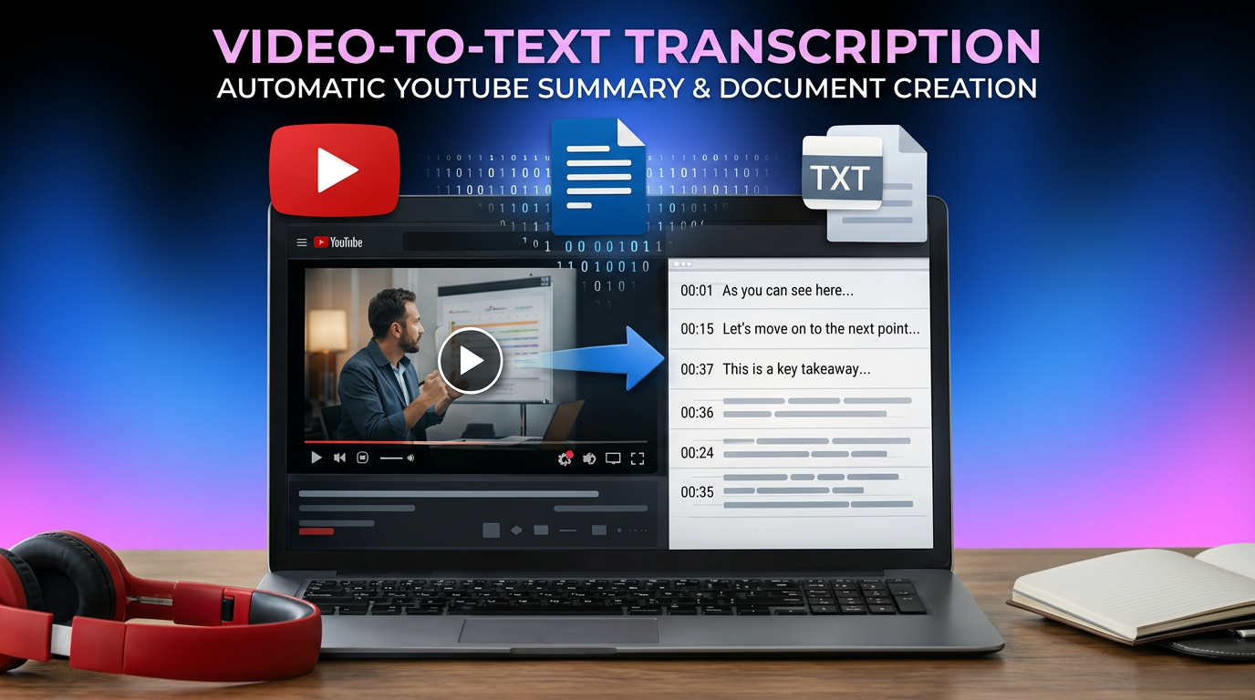 transcribe youtube video to text