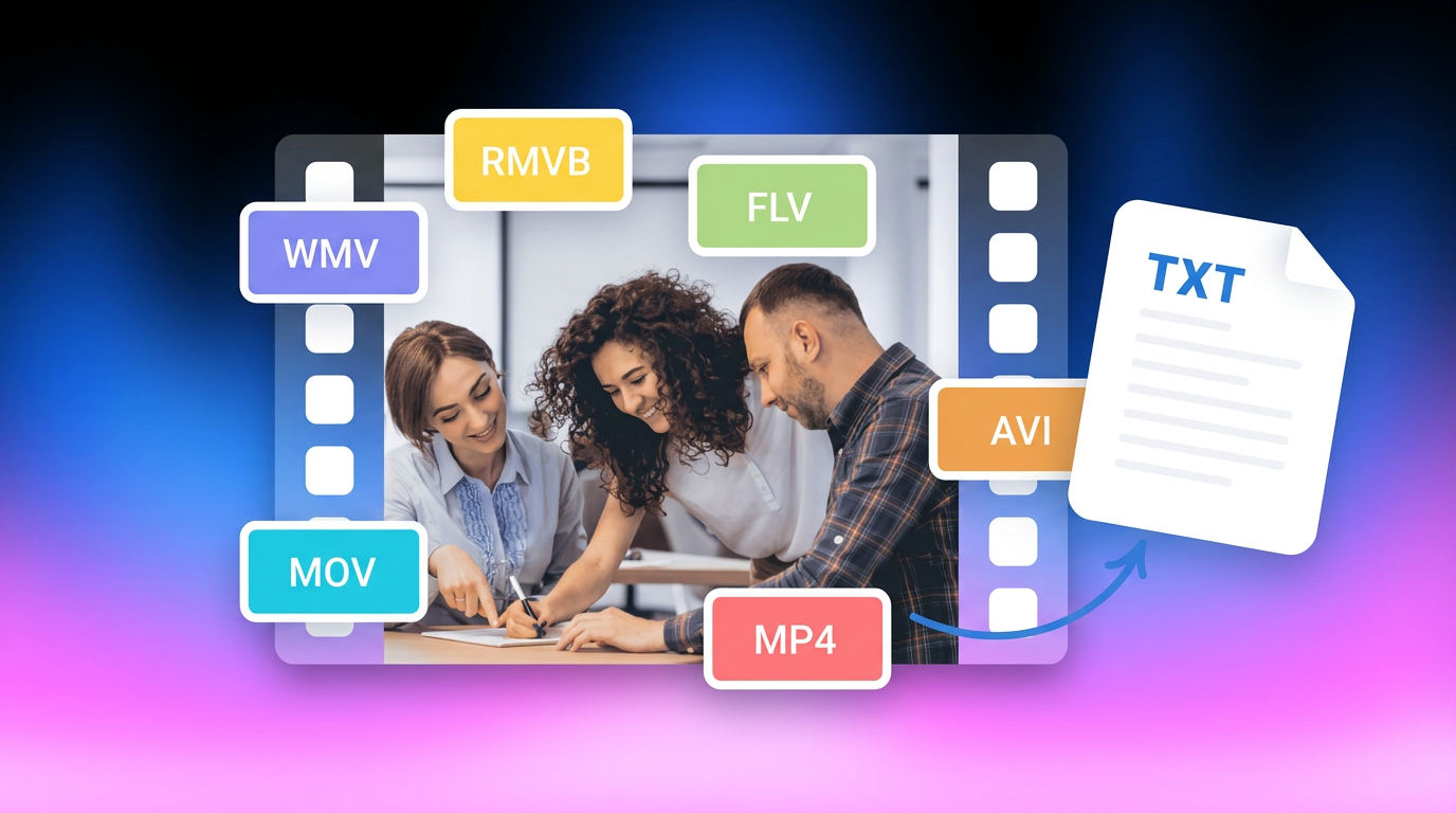 transcribe video to text