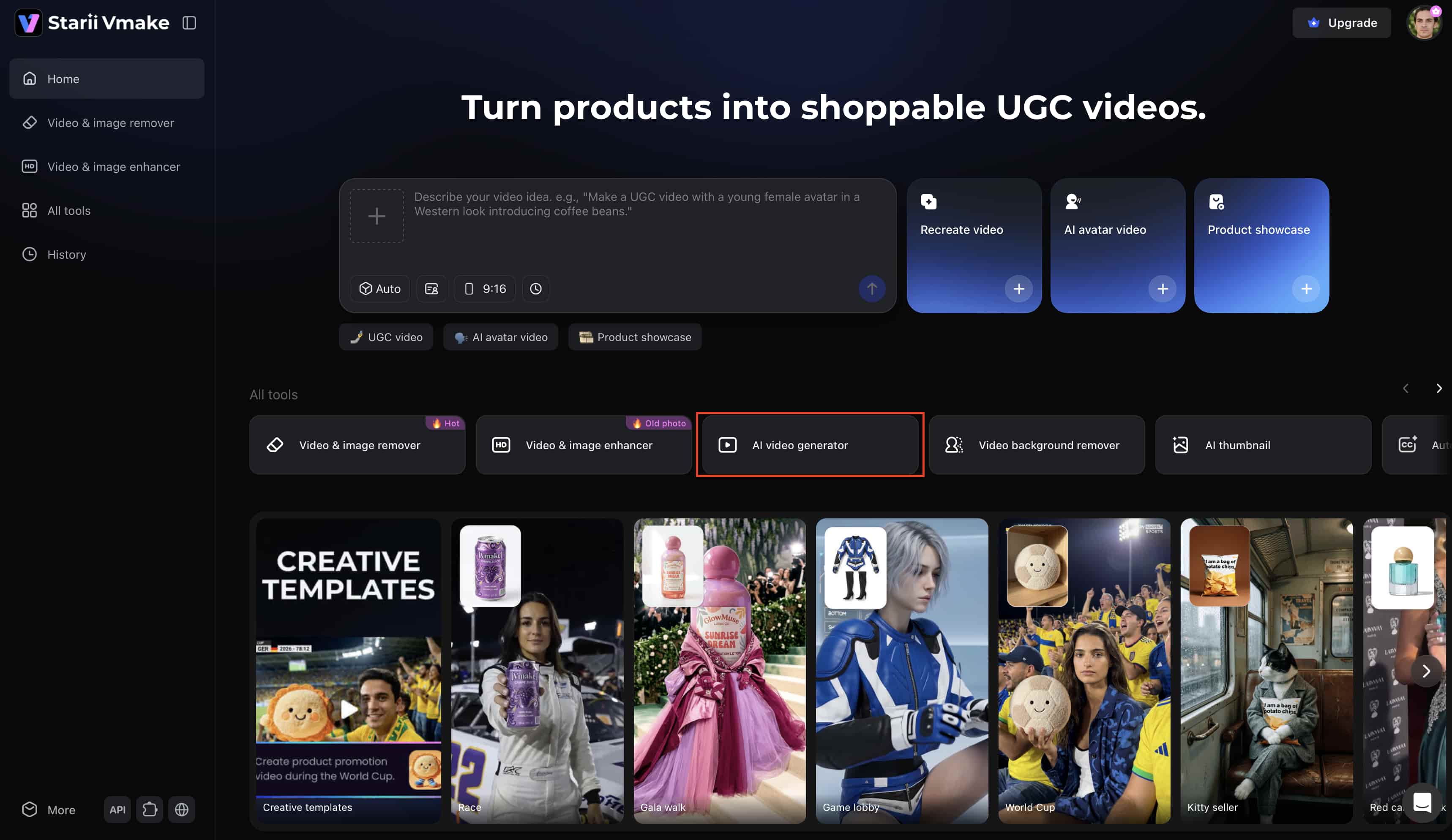 Vmake AI video generator