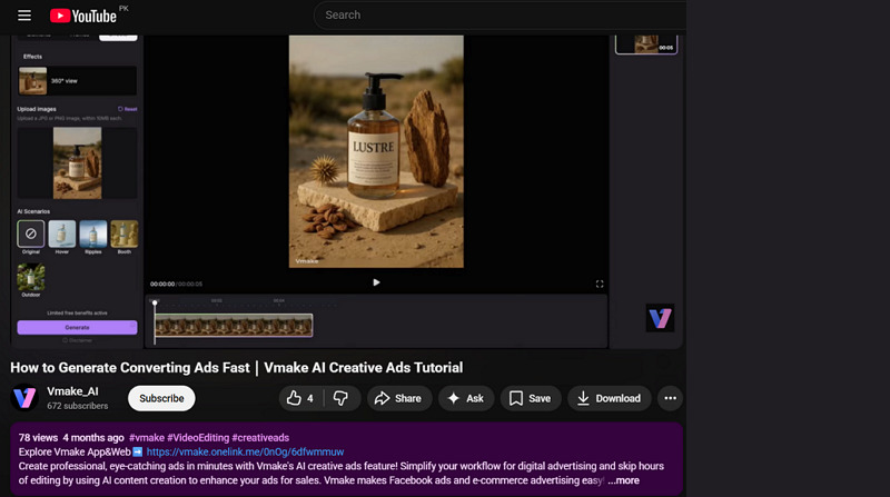 Open YouTube Video Description