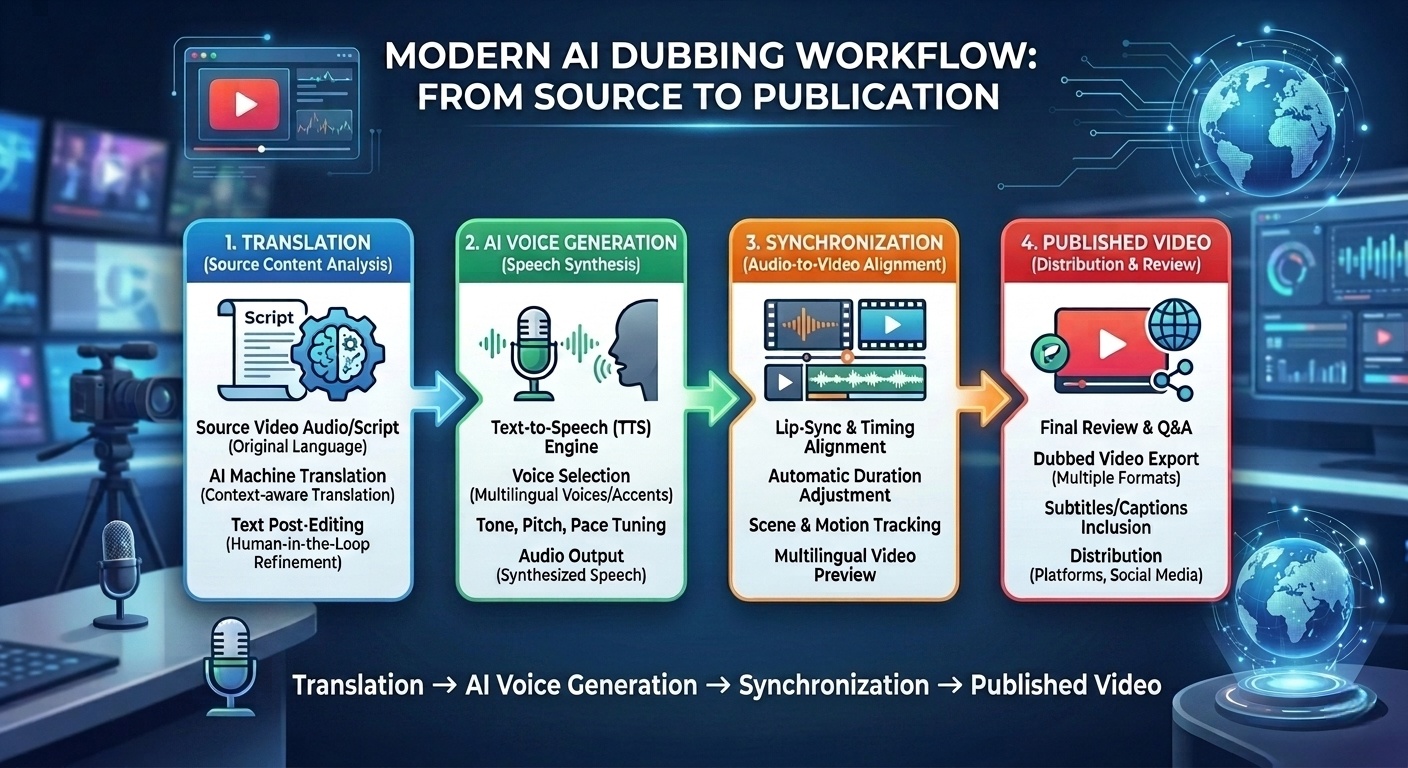 How AI Dubbing Works
