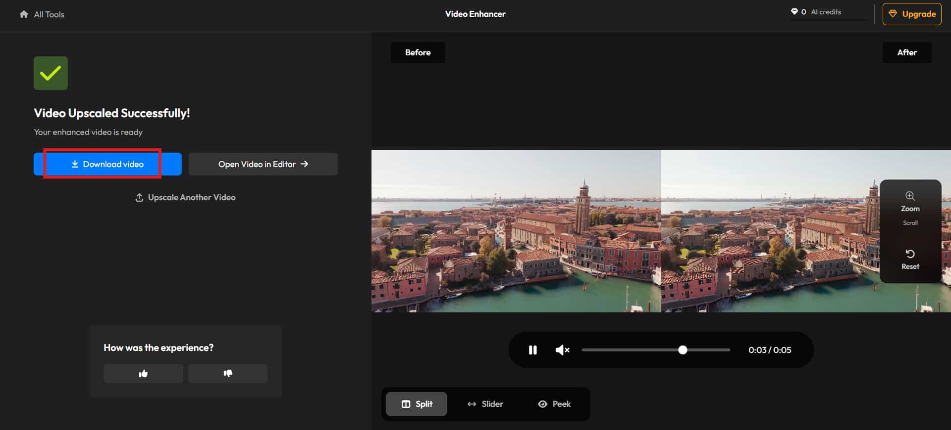 export the final video