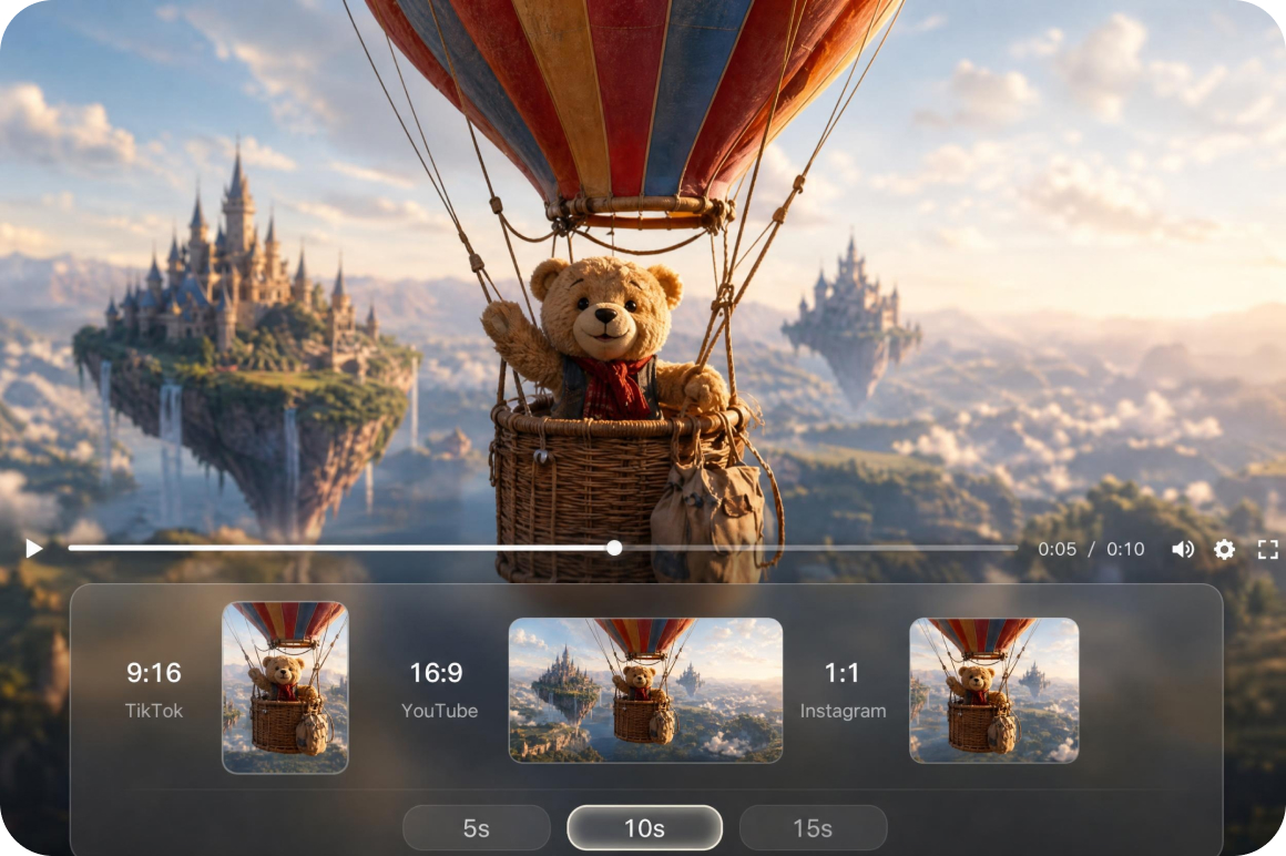 Customize video duration and formats