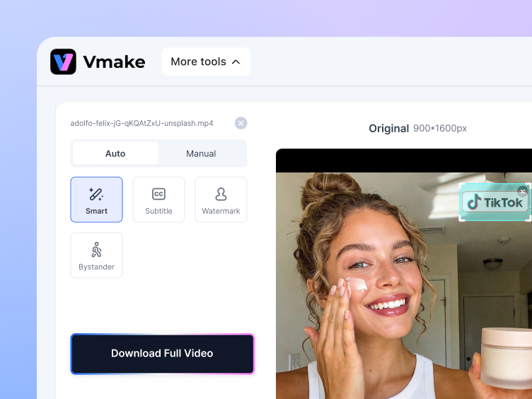 Remove watermarks automatically