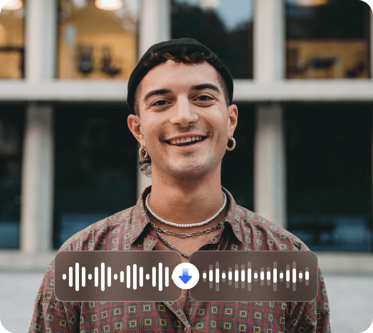 Reduce background noise in videos with AI noise reduction.