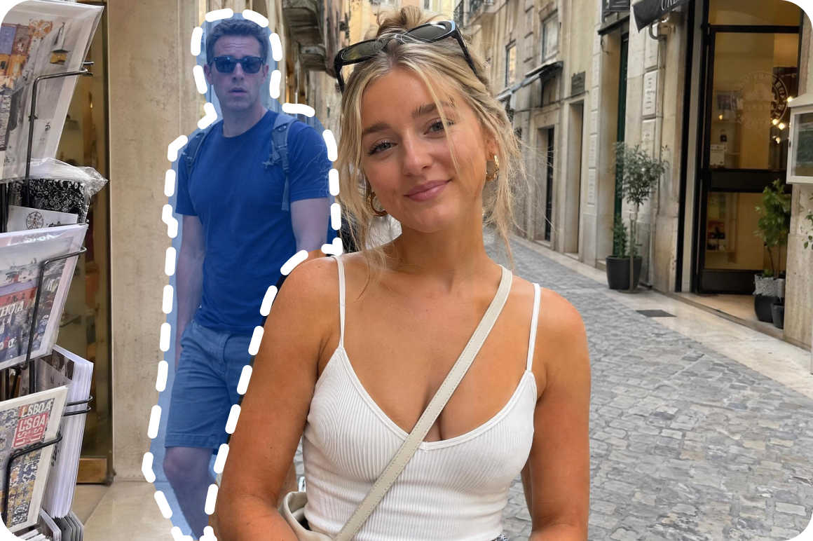 Remove strangers from travel photos