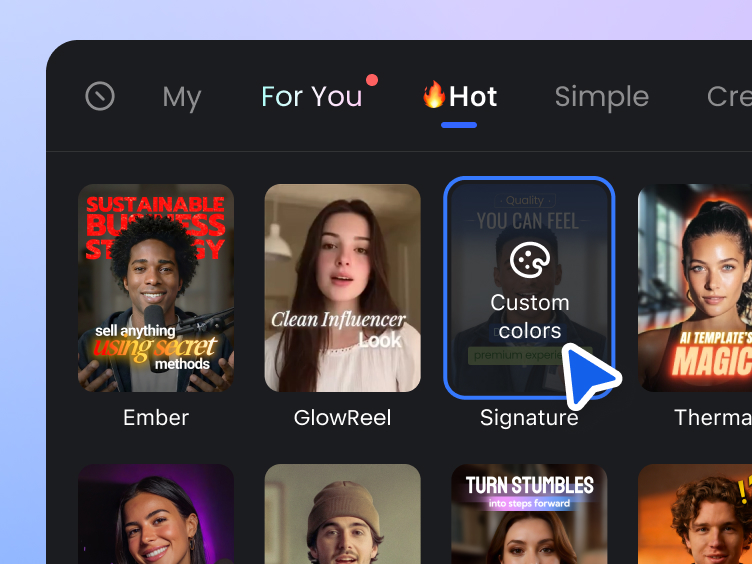 Select AI templates
