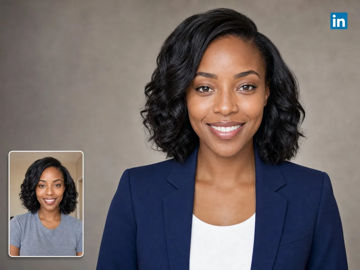 AI LinkedIn photo generator hero image